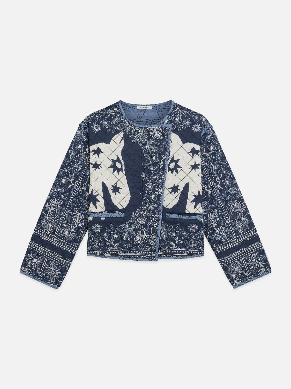 Reversible Printed Quilted Jacket - Scotch & Soda South Africa