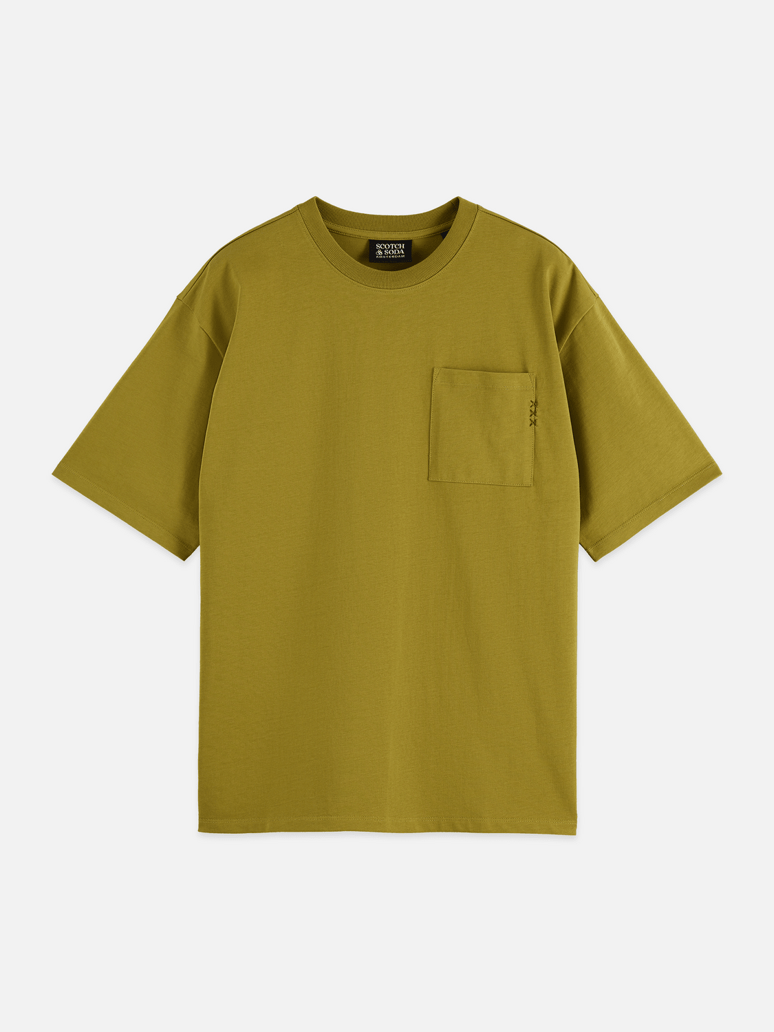 Seasonal Core 3 Crosses Chest Pocket Loose-Fit T-Shirt - Scotch & Soda South Africa