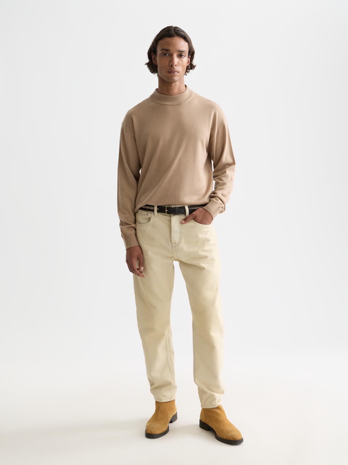 Seasonal Core Dropped Shoulder Mock Neck - Scotch & Soda South Africa