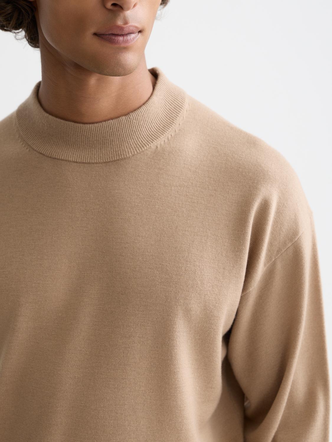 Seasonal Core Dropped Shoulder Mock Neck - Scotch & Soda South Africa