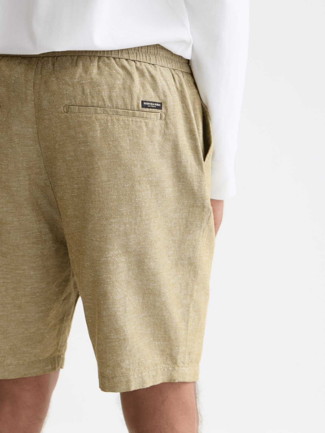 Seasonal Core Fave Cotton Linen Regular-Fit Chino Shorts - Scotch & Soda South Africa