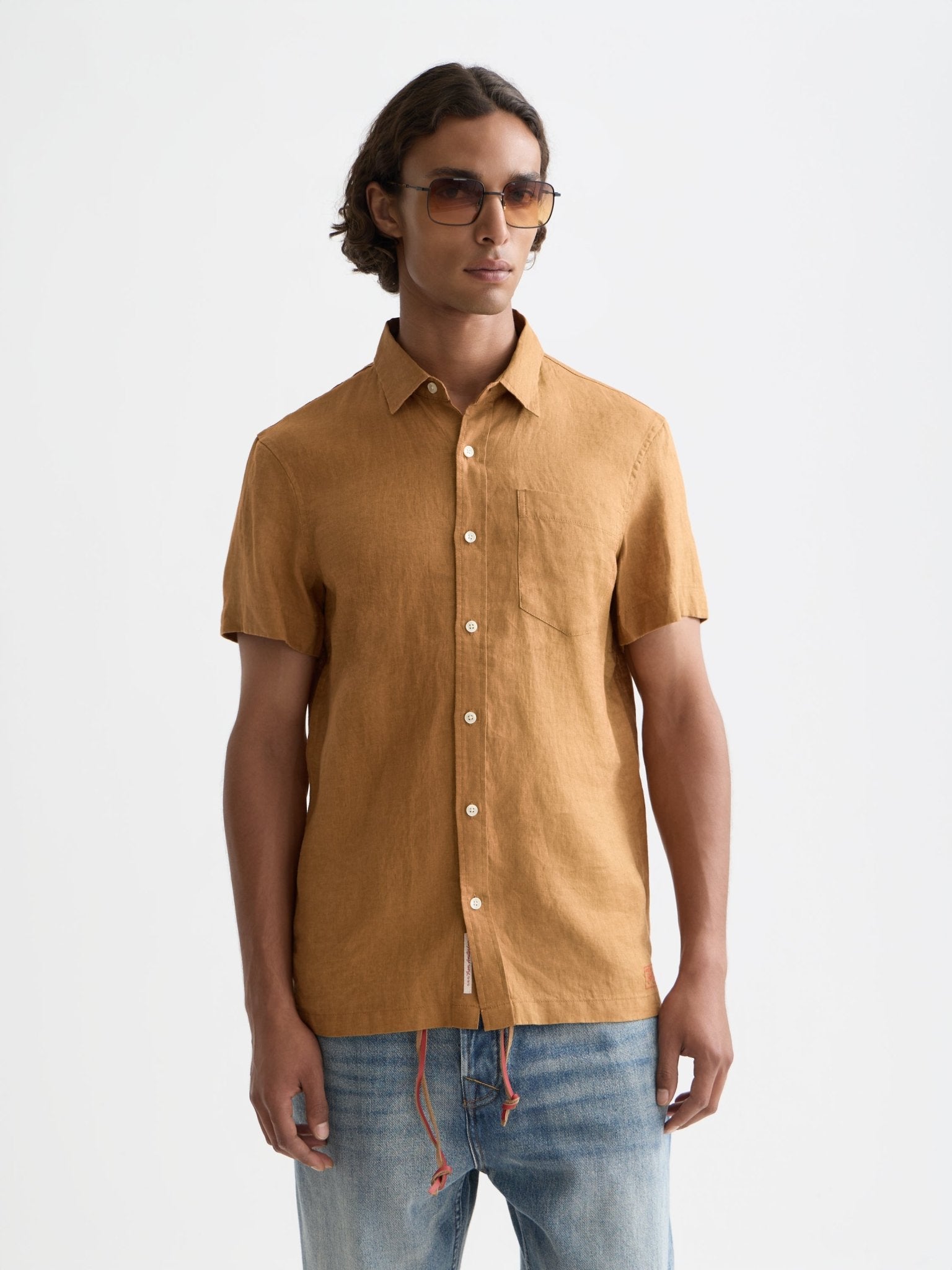 Seasonal Core Linen Regular-Fit Short Sleeve Shirt - Scotch & Soda South Africa