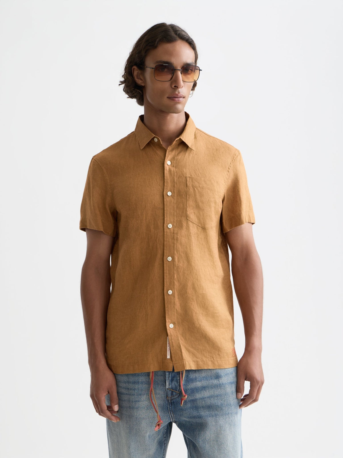 Seasonal Core Linen Regular-Fit Short Sleeve Shirt - Scotch & Soda South Africa