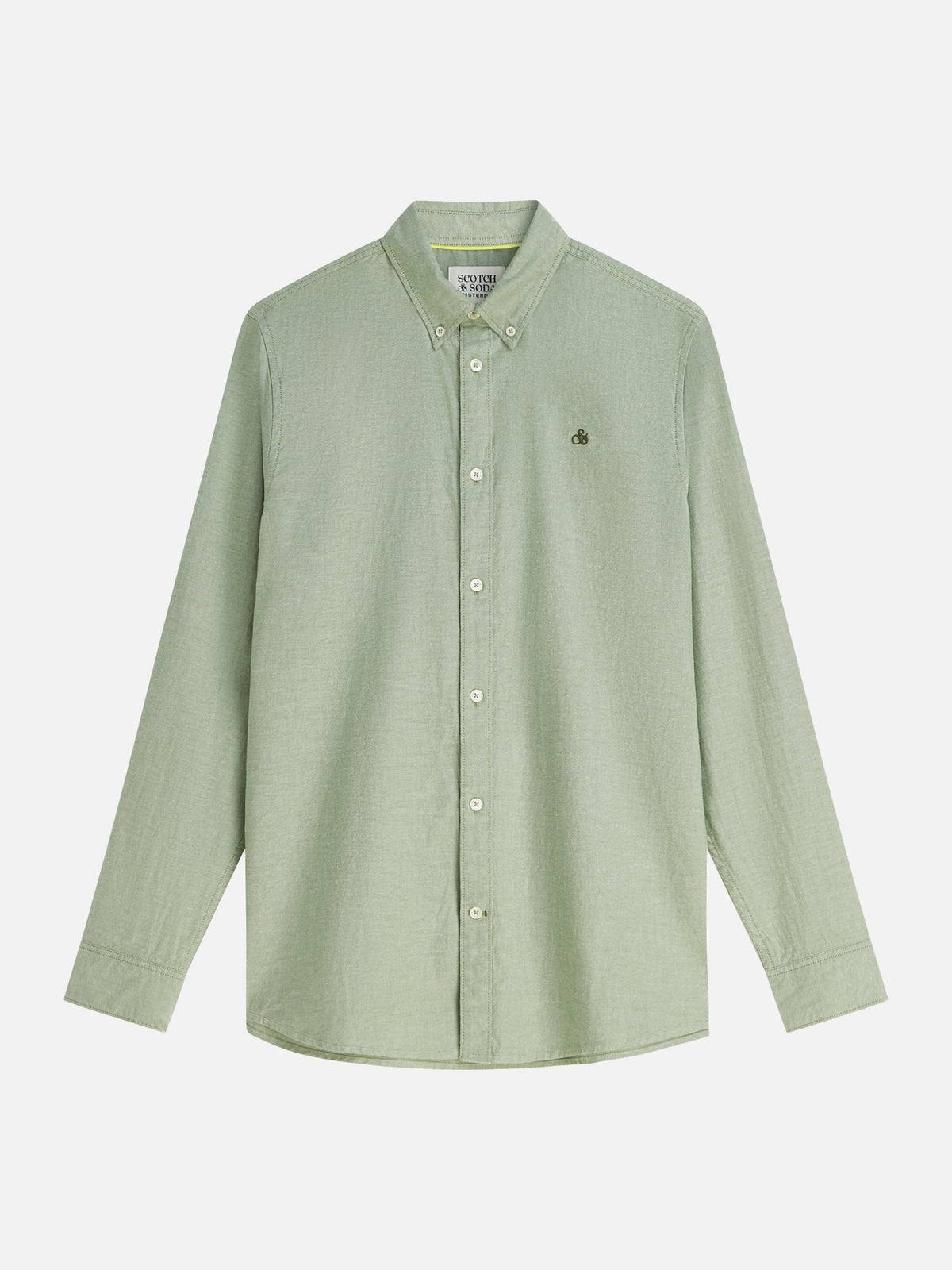 Seasonal Core Oxford Solid Regular-Fit Shirt - Scotch & Soda South Africa