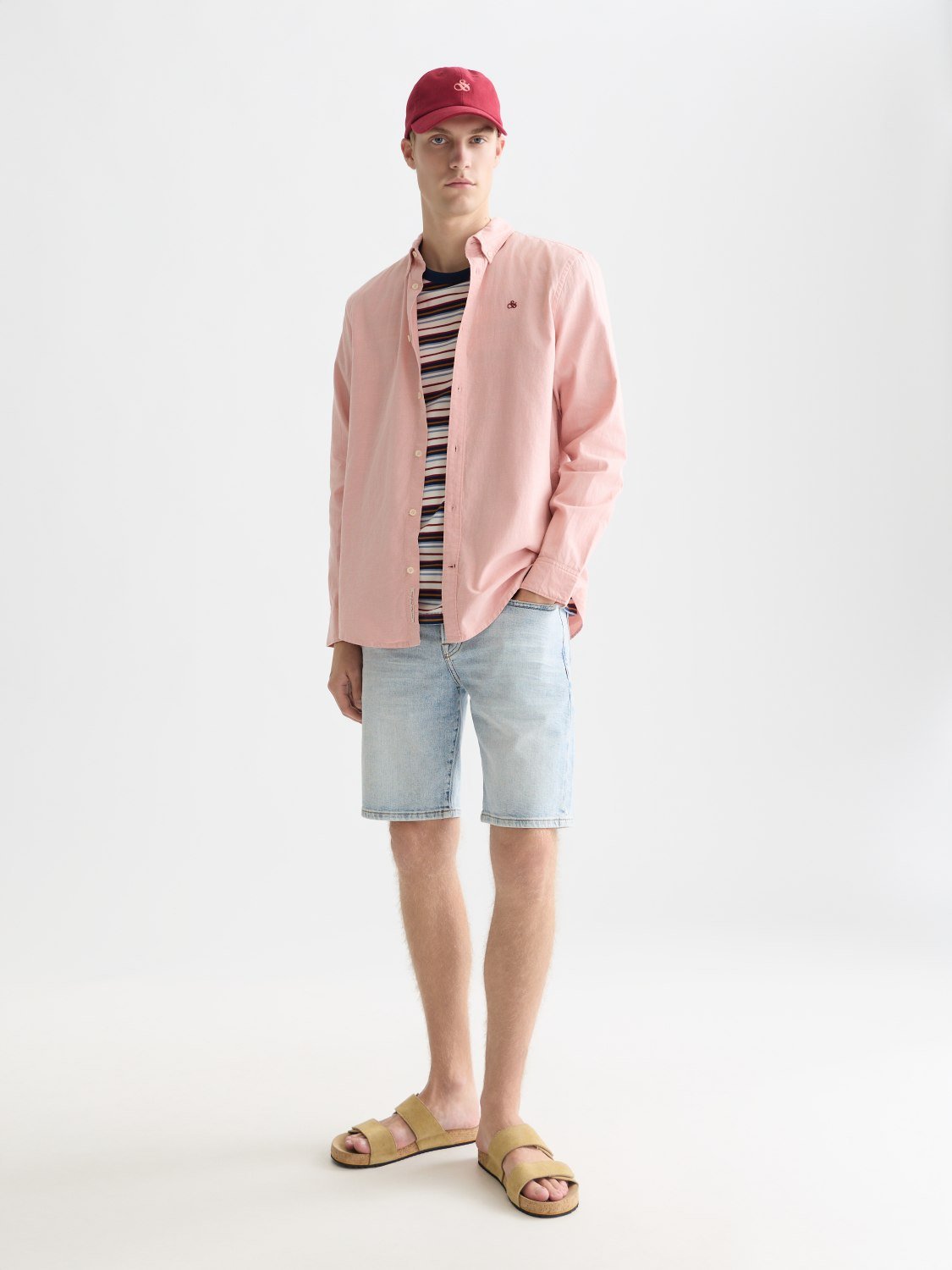 Seasonal Core Oxford Solid Regularfit Shirt - Scotch & Soda South Africa