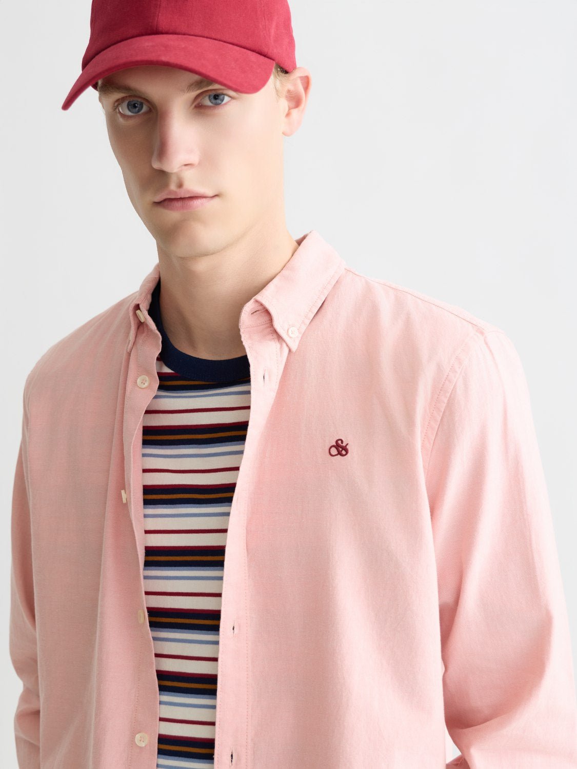 Seasonal Core Oxford Solid Regularfit Shirt - Scotch & Soda South Africa