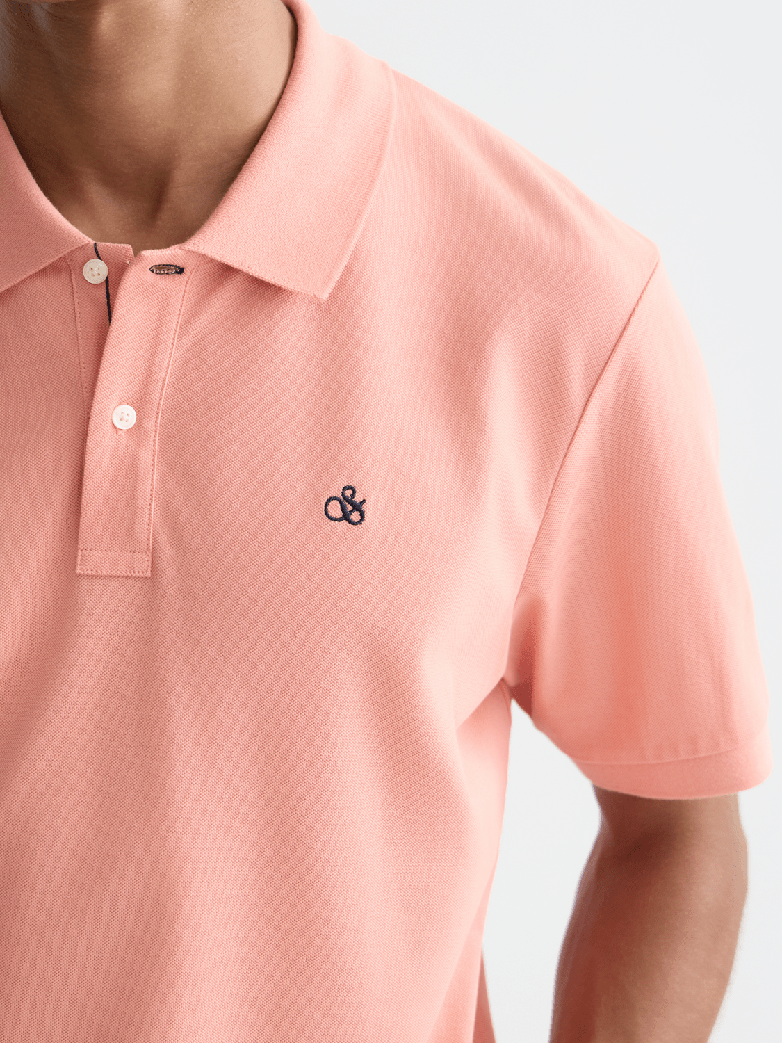Seasonal Core Pique Chest Logo Polo - Scotch & Soda South Africa