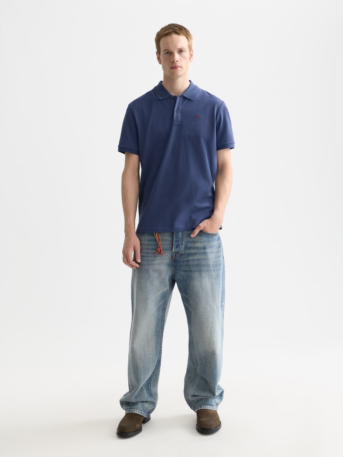 Seasonal Core Pique Chest Logo Polo - Scotch & Soda South Africa
