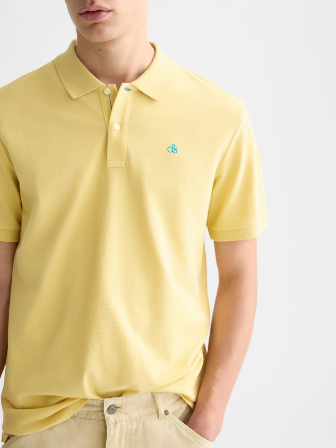 Seasonal Core Pique Chest Logo Polo - Scotch & Soda South Africa