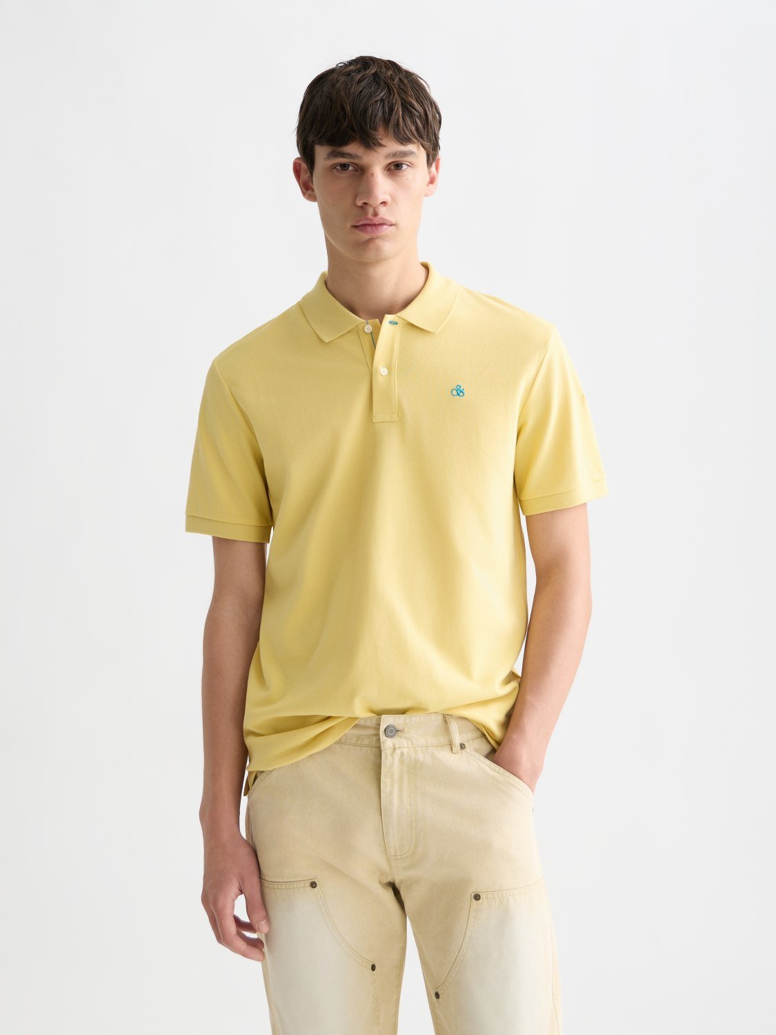 Seasonal Core Pique Chest Logo Polo - Scotch & Soda South Africa