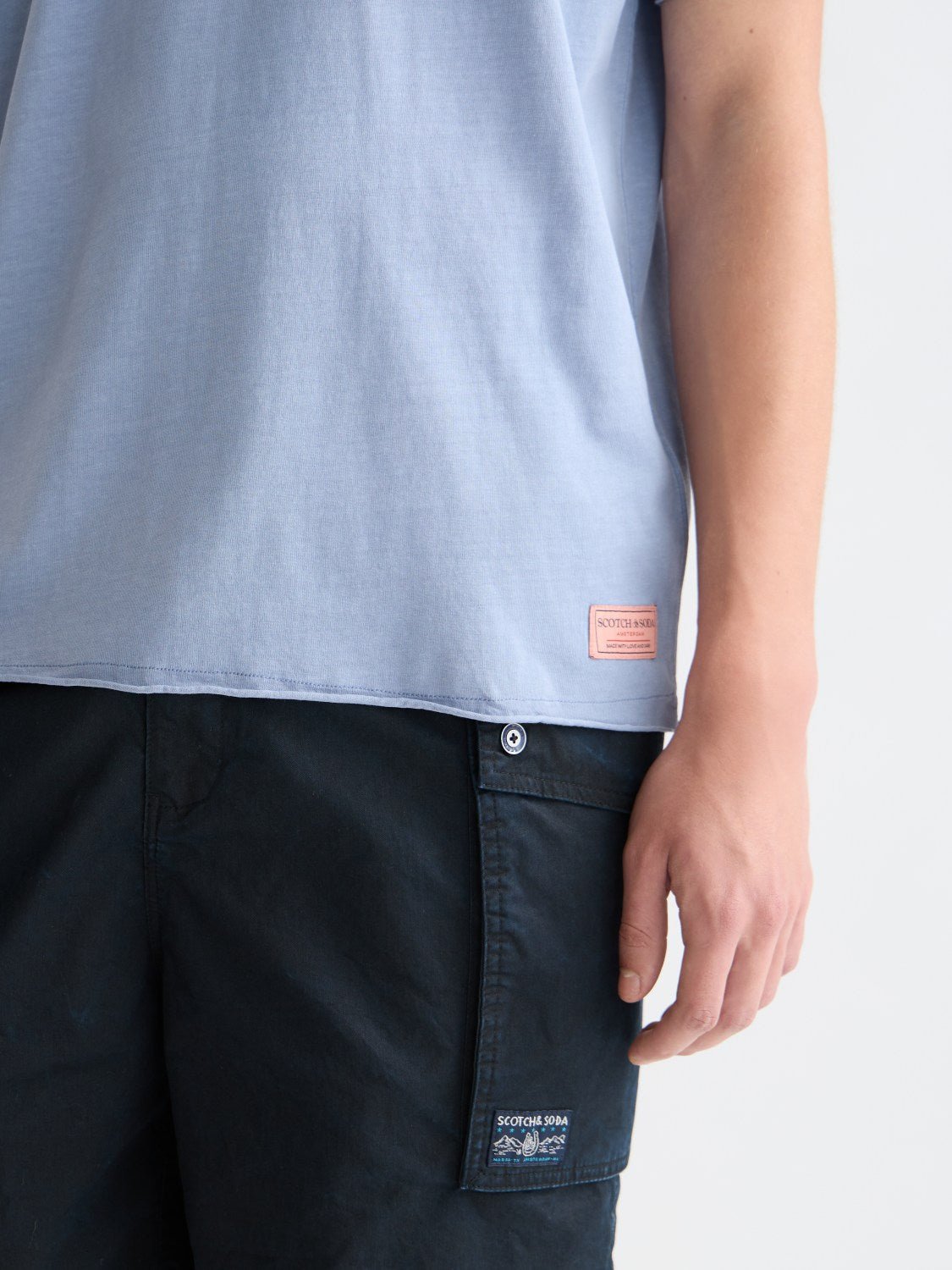 Seasonal Core Rawedged Relaxedfit Garmentdyed Tshirt - Scotch & Soda South Africa