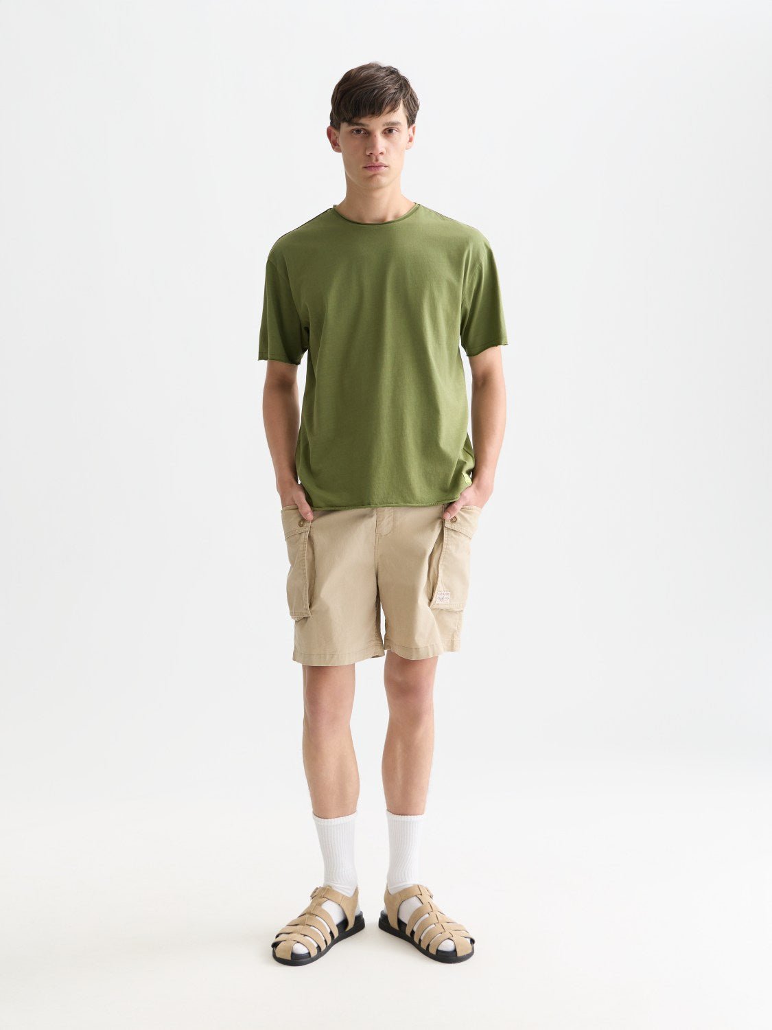 Seasonal Core Rawedged Relaxedfit Garmentdyed Tshirt - Scotch & Soda South Africa