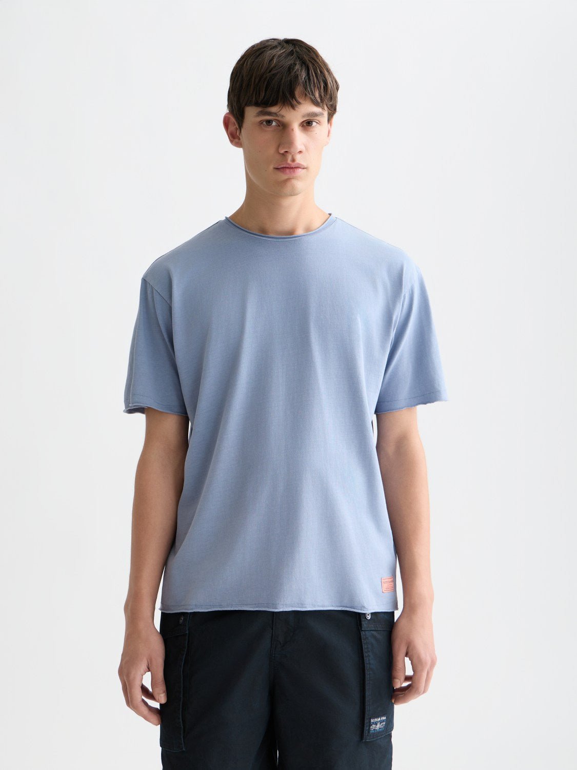 Seasonal Core Rawedged Relaxedfit Garmentdyed Tshirt - Scotch & Soda South Africa