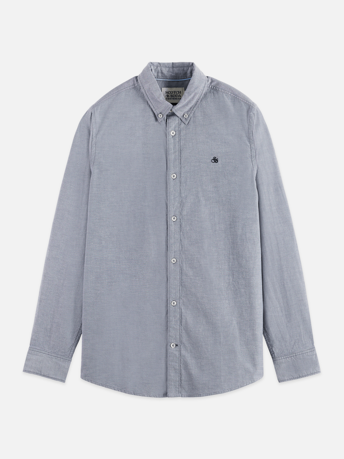 Seasonal Core Solid Oxford Regular-Fit Shirt - Scotch & Soda South Africa