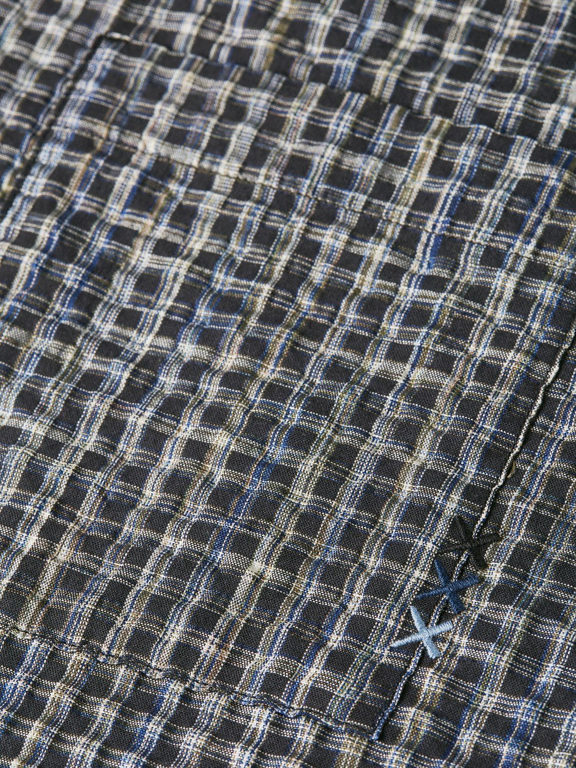 Seersucker Micro Check Relaxedfit Shirt - Scotch & Soda South Africa