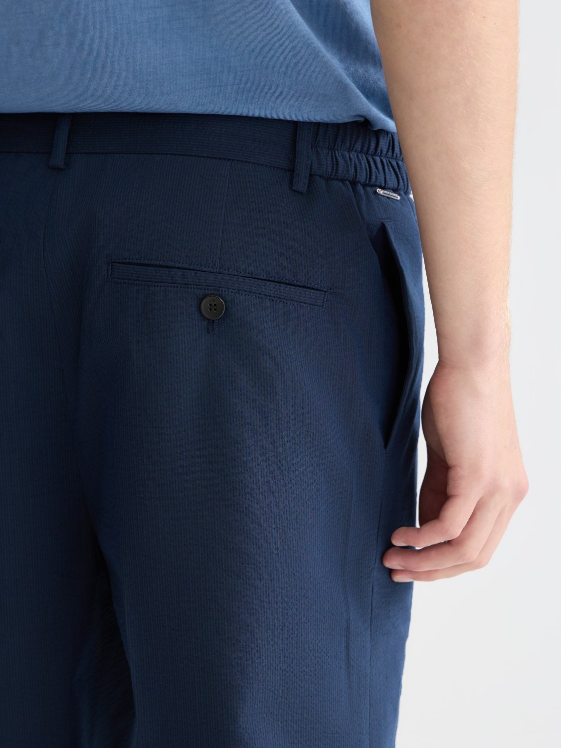 Seersucker Widefit Bermuda Shorts - Scotch & Soda South Africa
