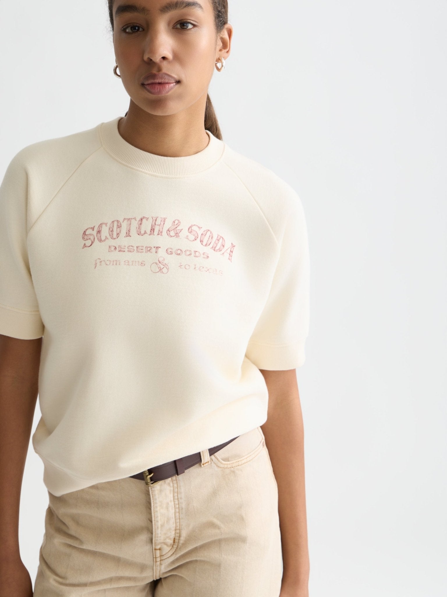 Shortsleeved Artwork Sweatshirt - Scotch & Soda South Africa