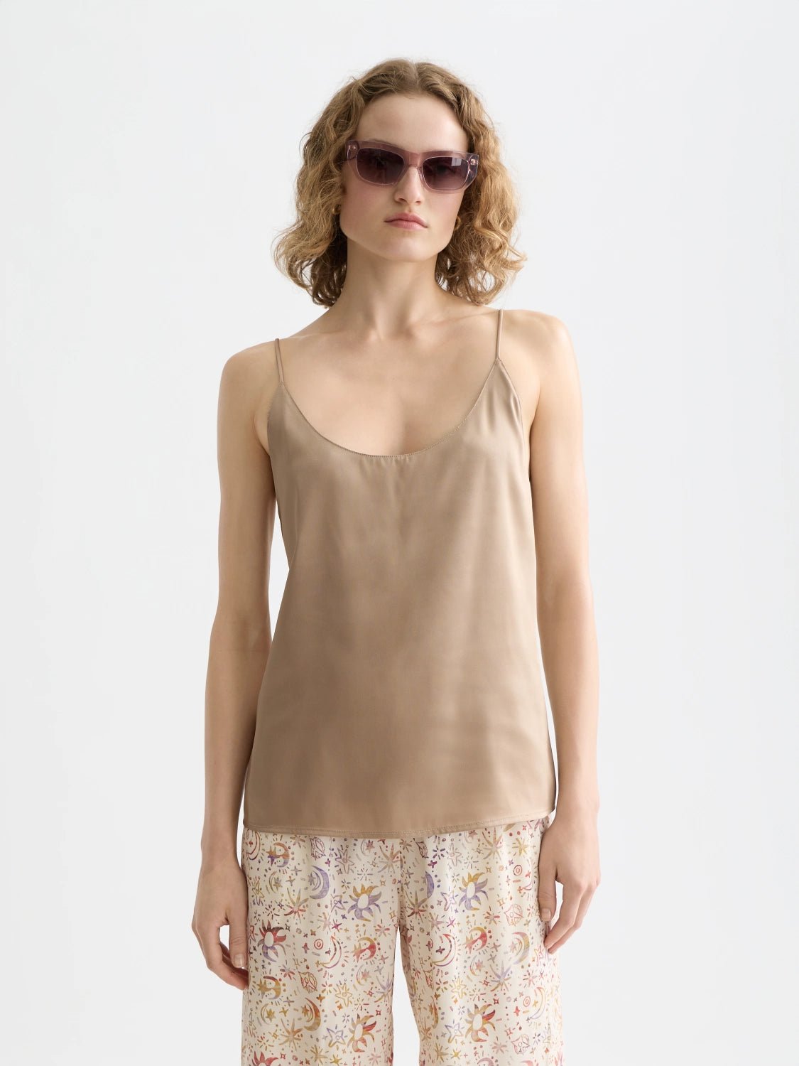 Singlet Woven Front Jersey Back Tank - Scotch & Soda South Africa