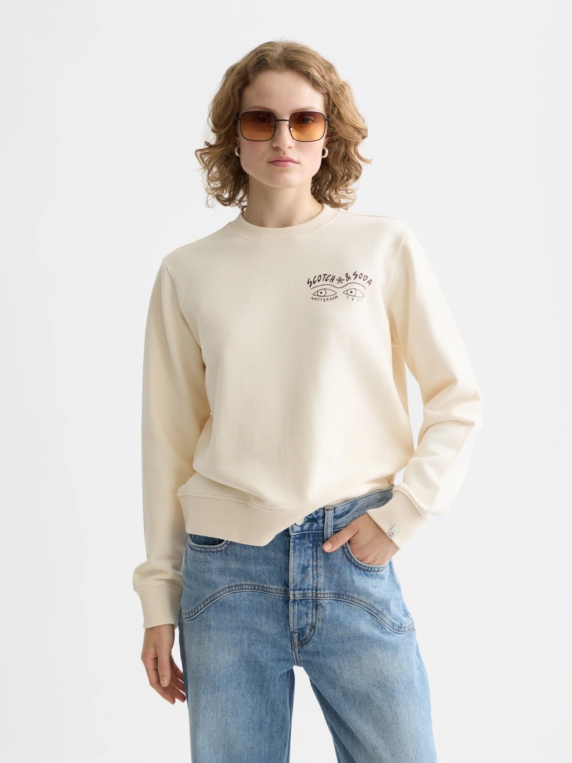 Small Artwork Regular Fit Sweatshirt - Scotch & Soda South Africa