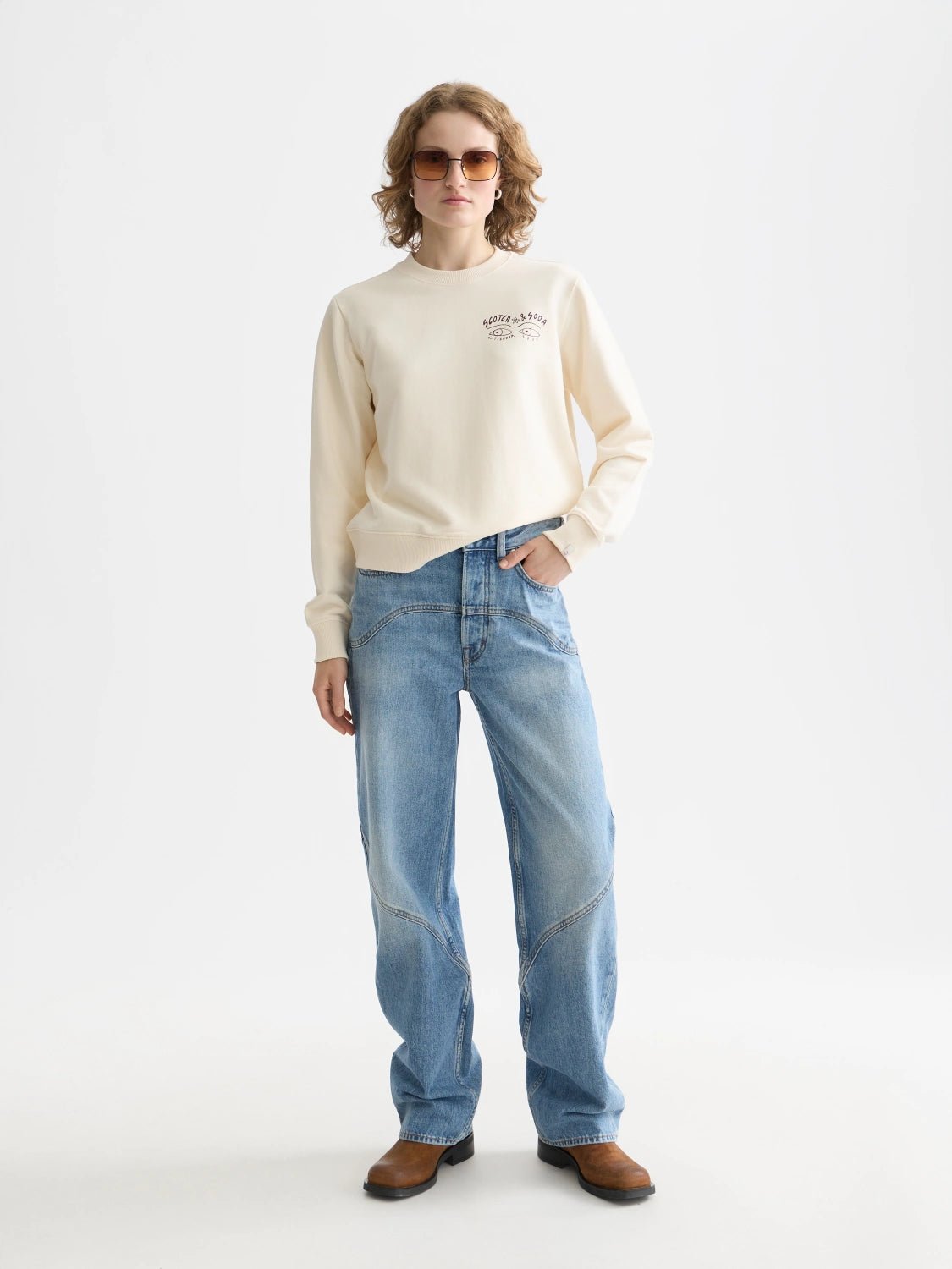 Small Artwork Regular Fit Sweatshirt - Scotch & Soda South Africa