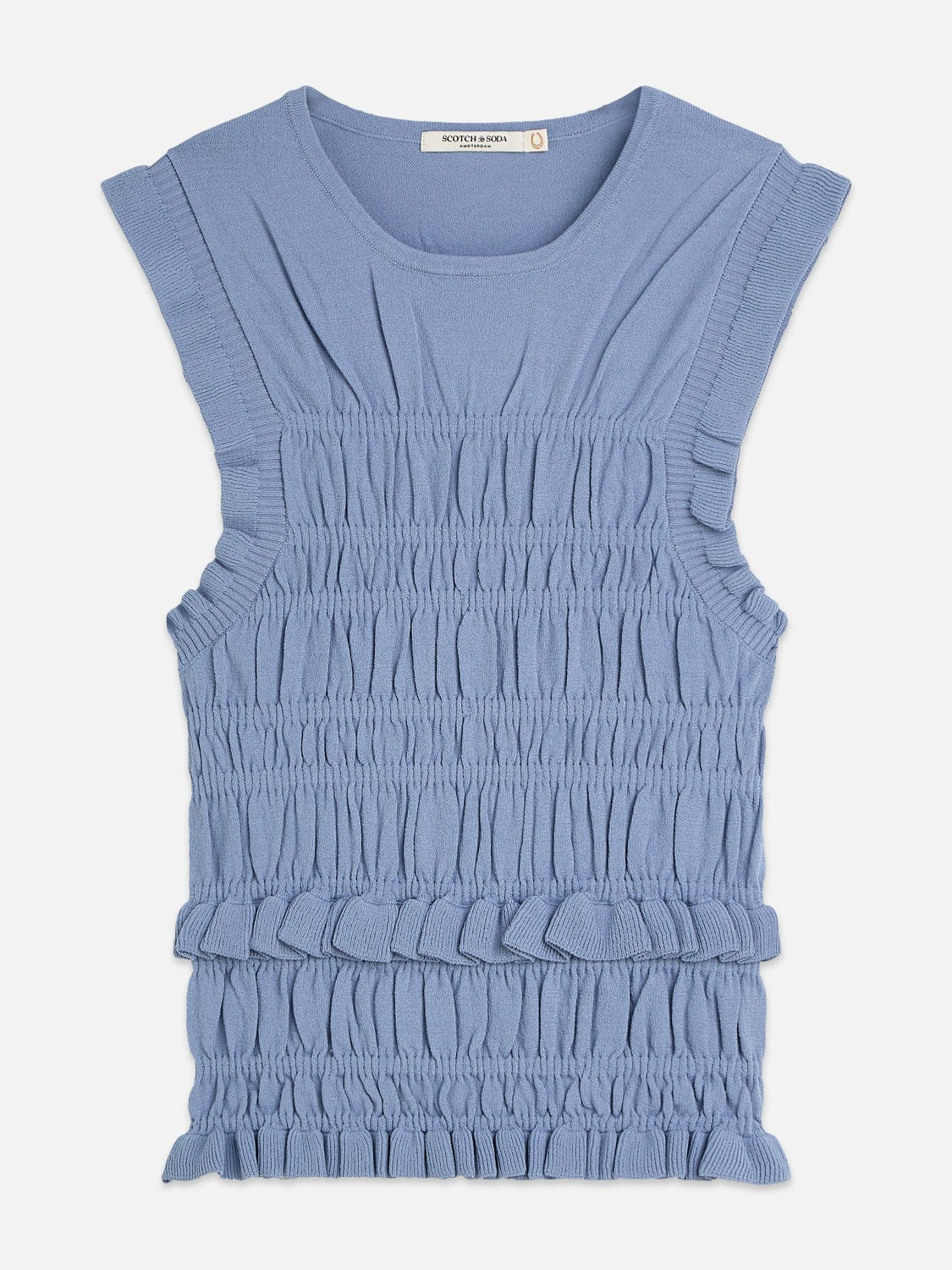 Smock Stitch Knitted Tank - Scotch & Soda South Africa