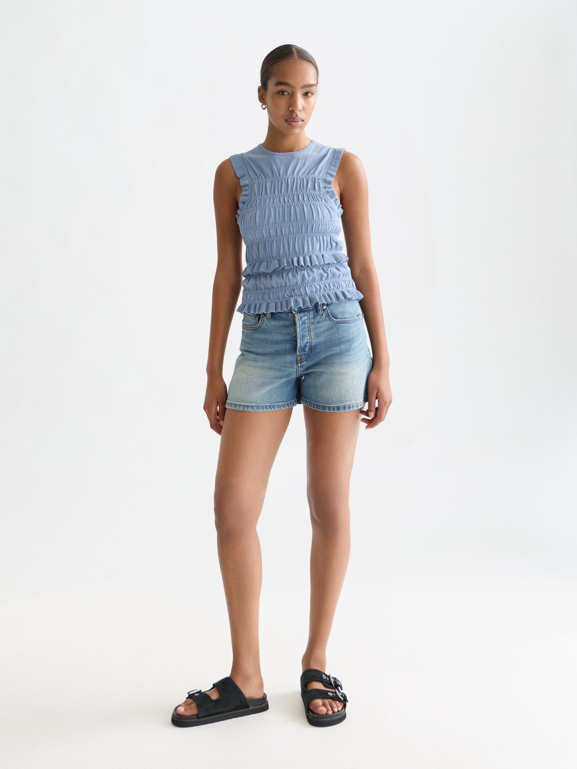 Smock Stitch Knitted Tank - Scotch & Soda South Africa