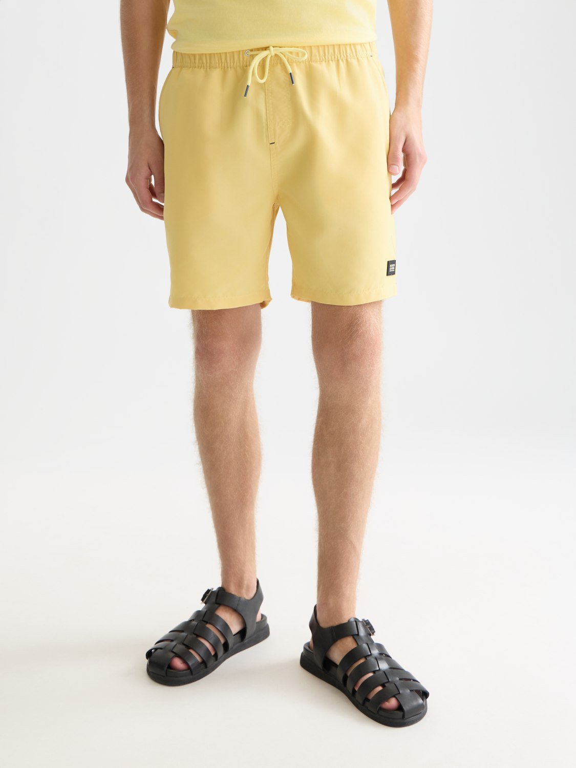 Solid Midlength Swim Shorts - Scotch & Soda South Africa