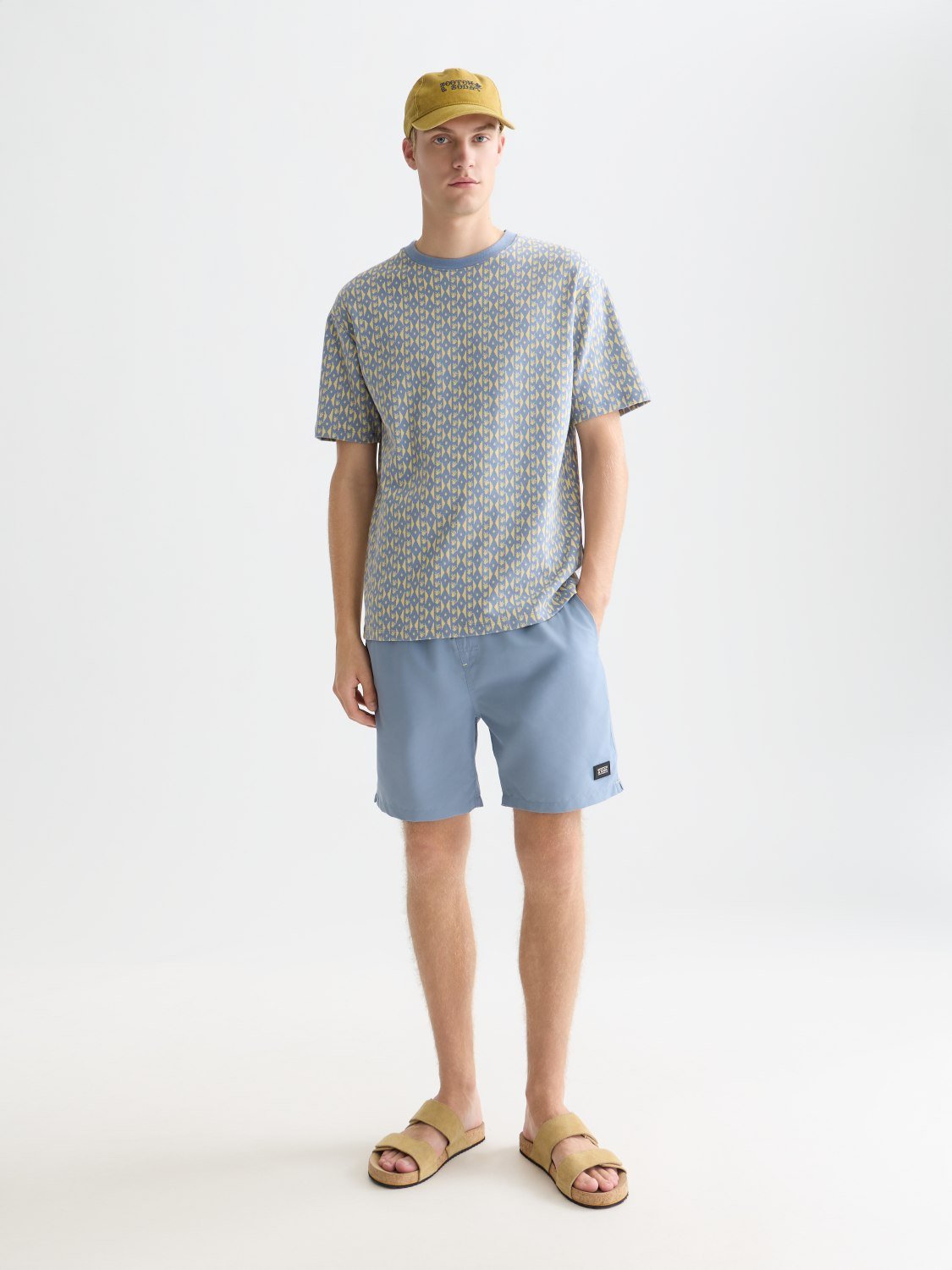 Solid Midlength Swim Shorts - Scotch & Soda South Africa