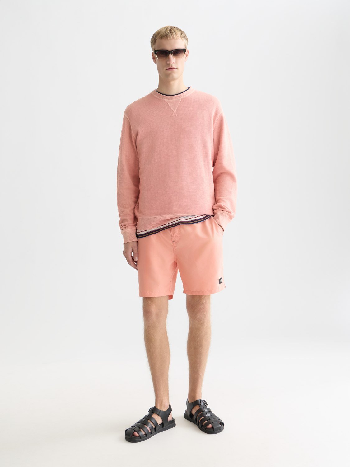 Solid Midlength Swim Shorts - Scotch & Soda South Africa