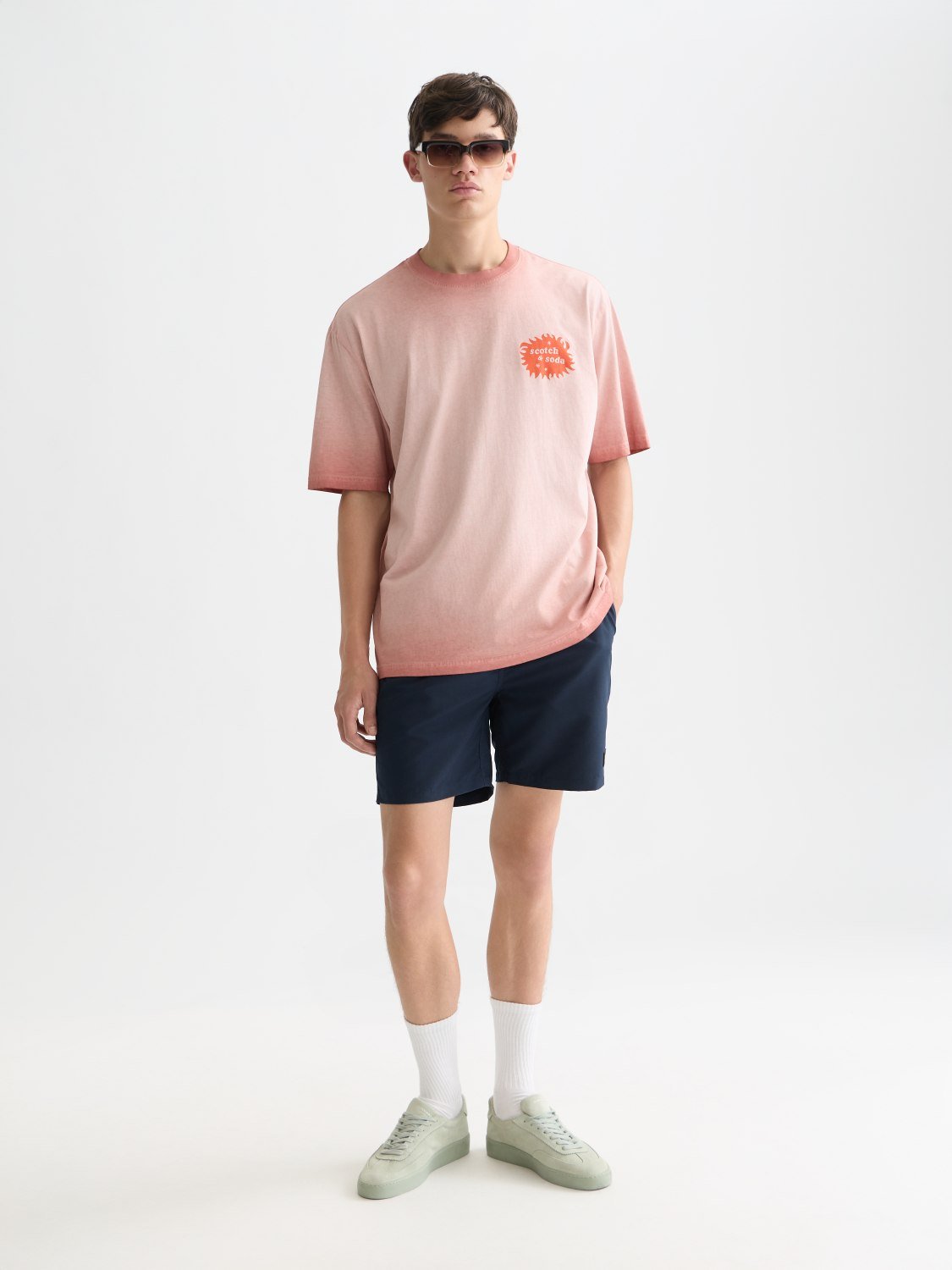 Solid Midlength Swim Shorts - Scotch & Soda South Africa