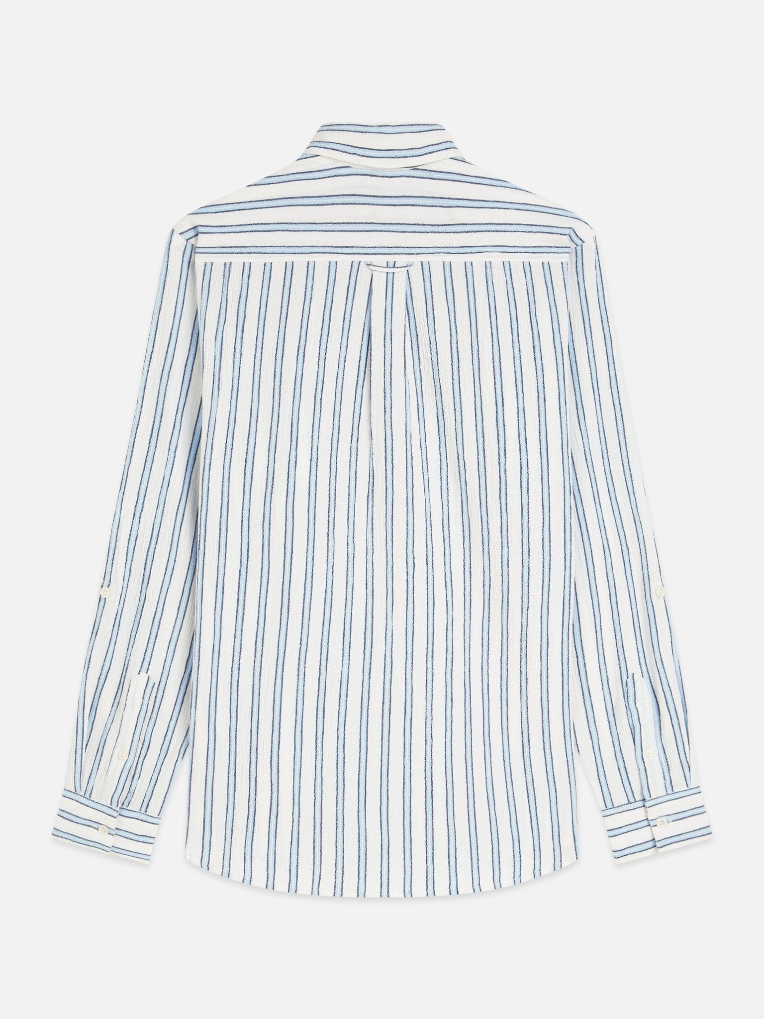 Striped Crinkle Structure Regular-Fit Shirt - Scotch & Soda South Africa