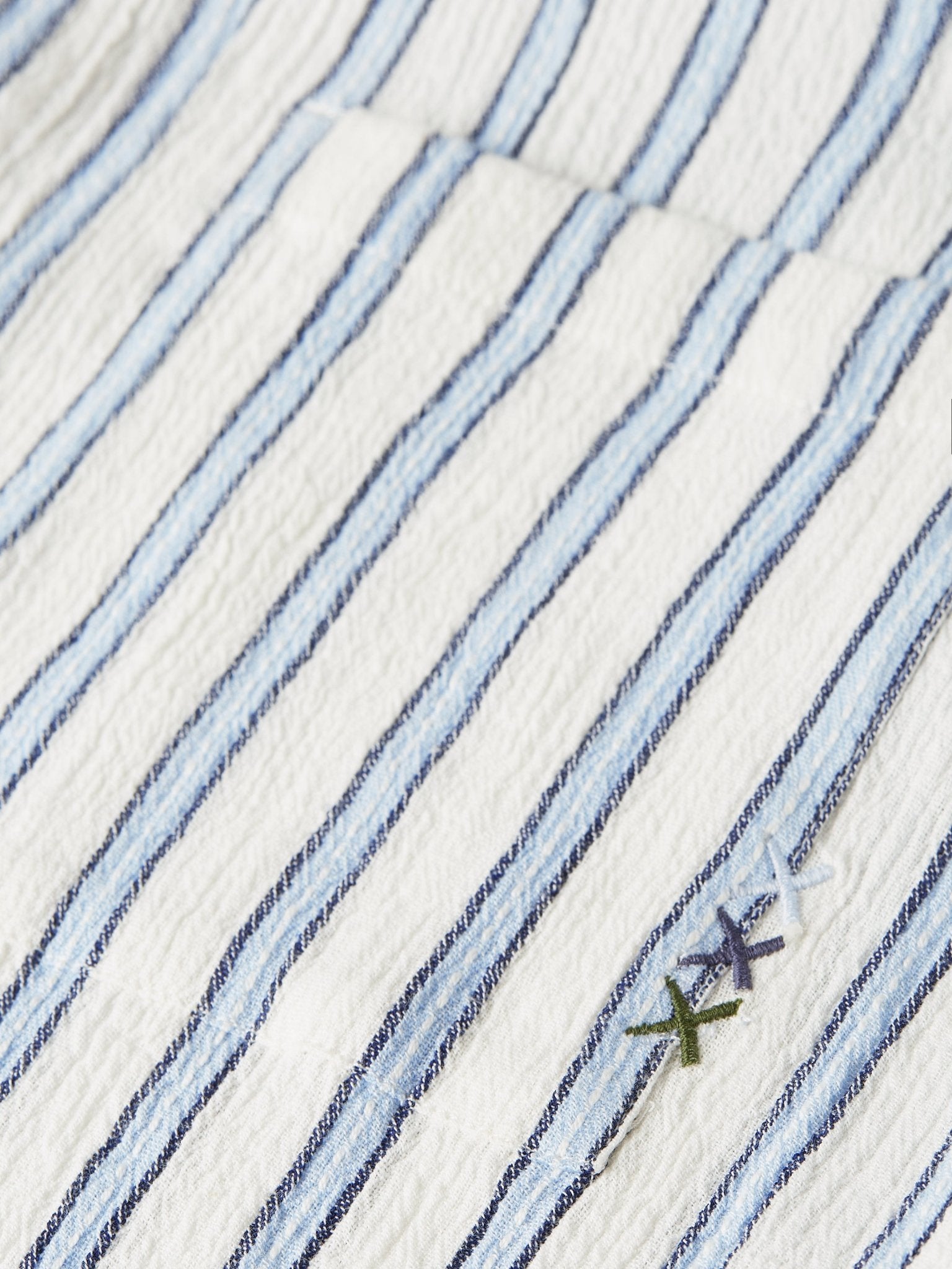 Striped Crinkle Structure Regular-Fit Shirt - Scotch & Soda South Africa