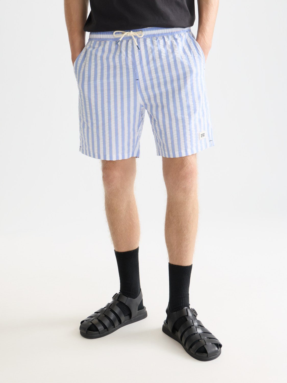 Striped Midlength Swim Shorts - Scotch & Soda South Africa