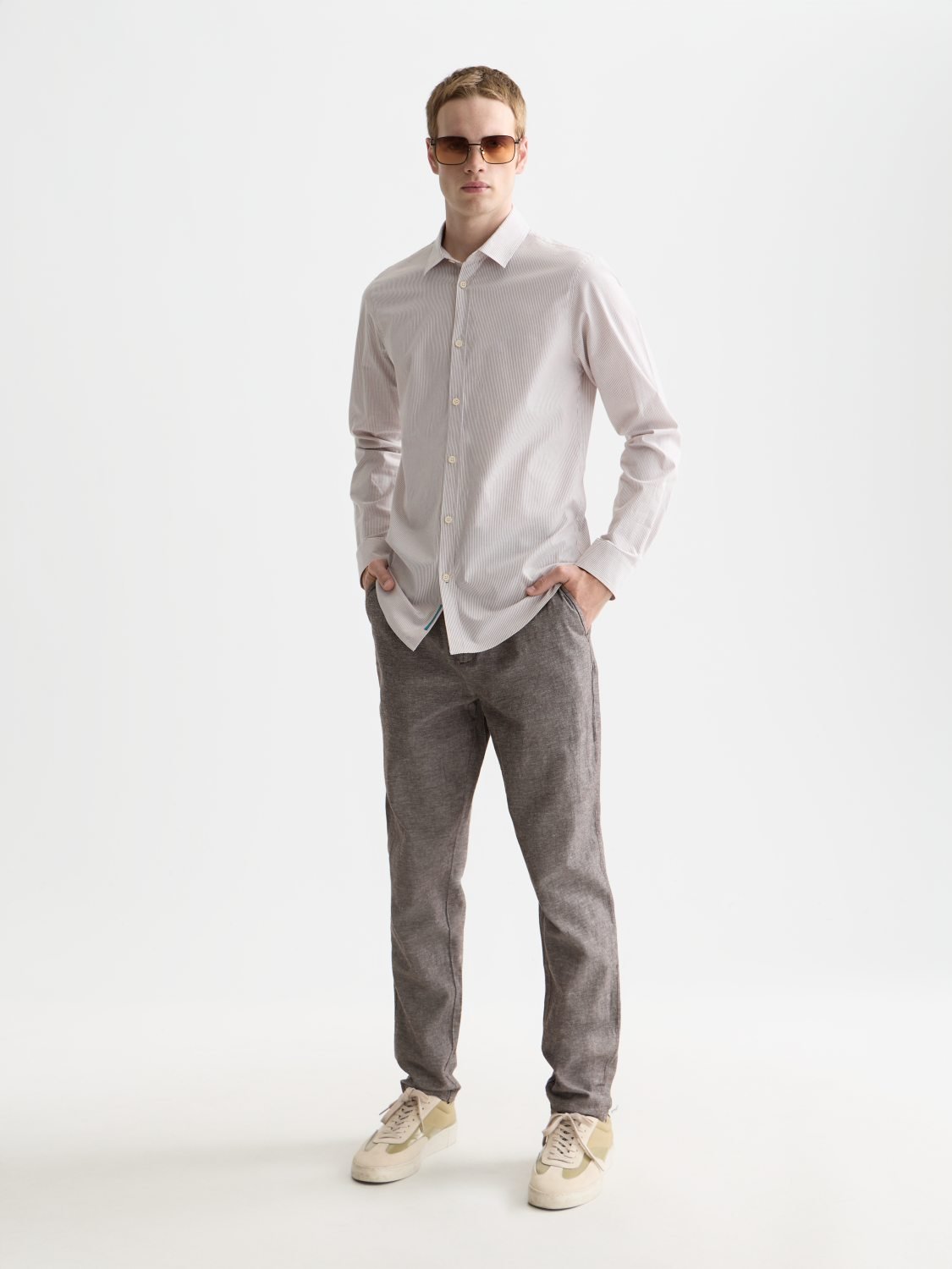 Striped Slim-Fit Poplin Shirt - Scotch & Soda South Africa