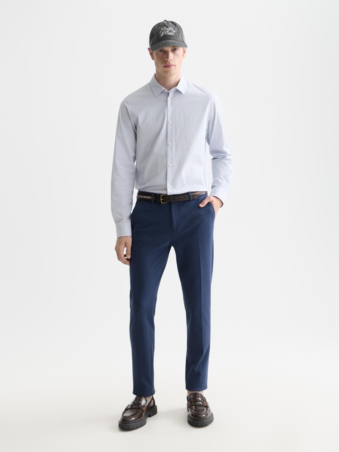 Striped Slim-Fit Poplin Shirt - Scotch & Soda South Africa
