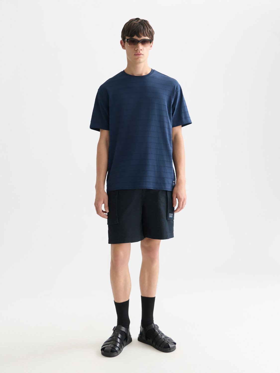 Structured Jacquard Relaxed-Fit T-Shirt - Scotch & Soda South Africa