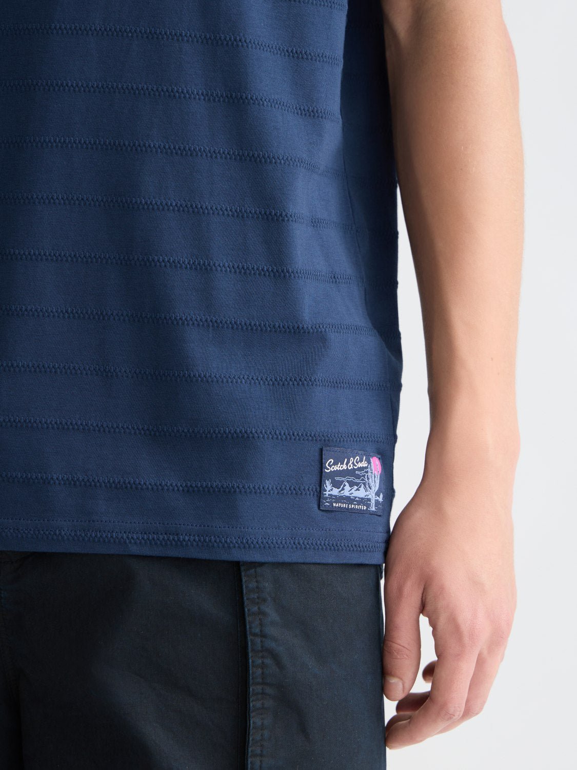 Structured Jacquard Relaxed-Fit T-Shirt - Scotch & Soda South Africa