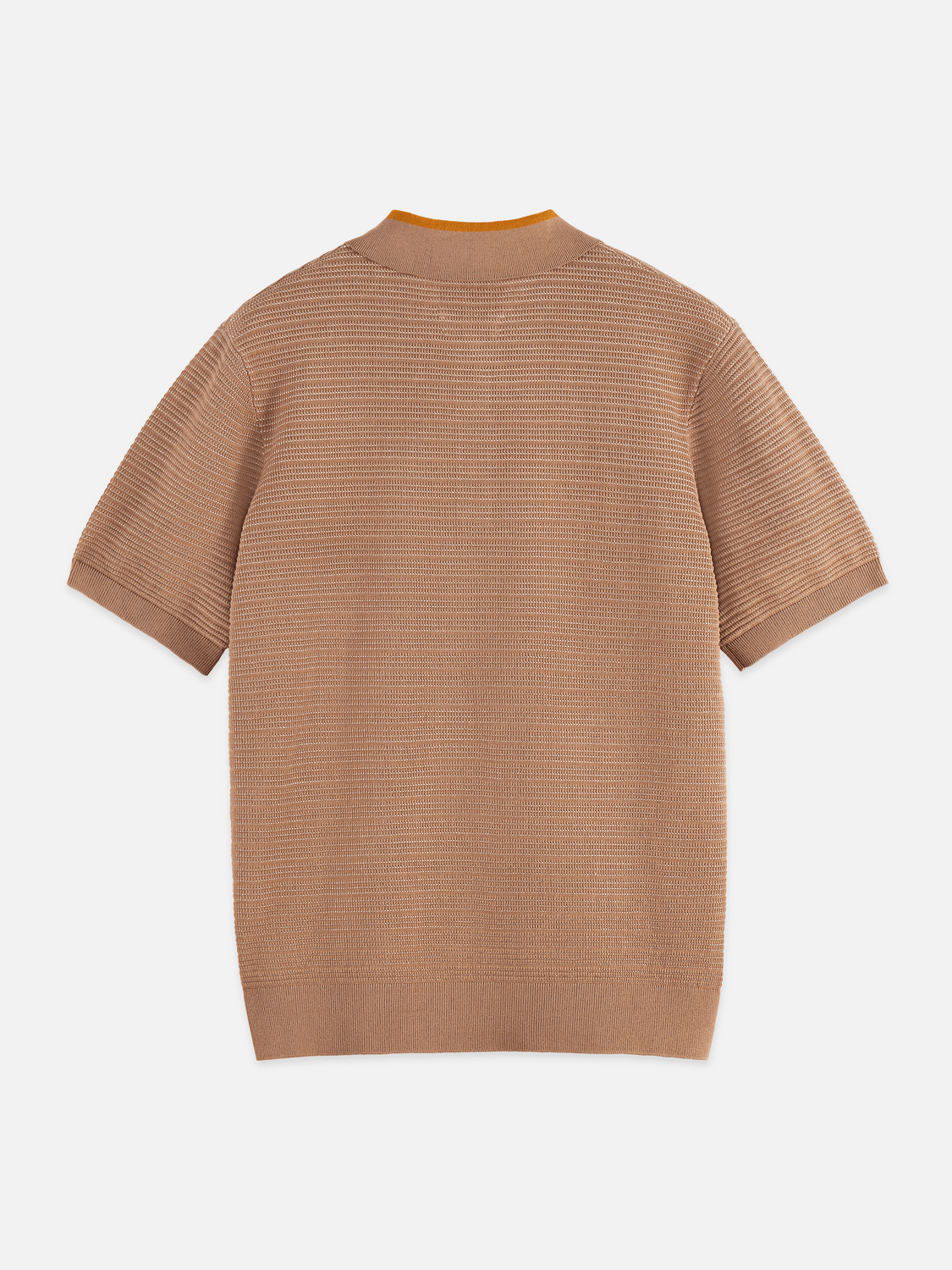 Structured Knitted Regular-Fit Polo - Scotch & Soda South Africa