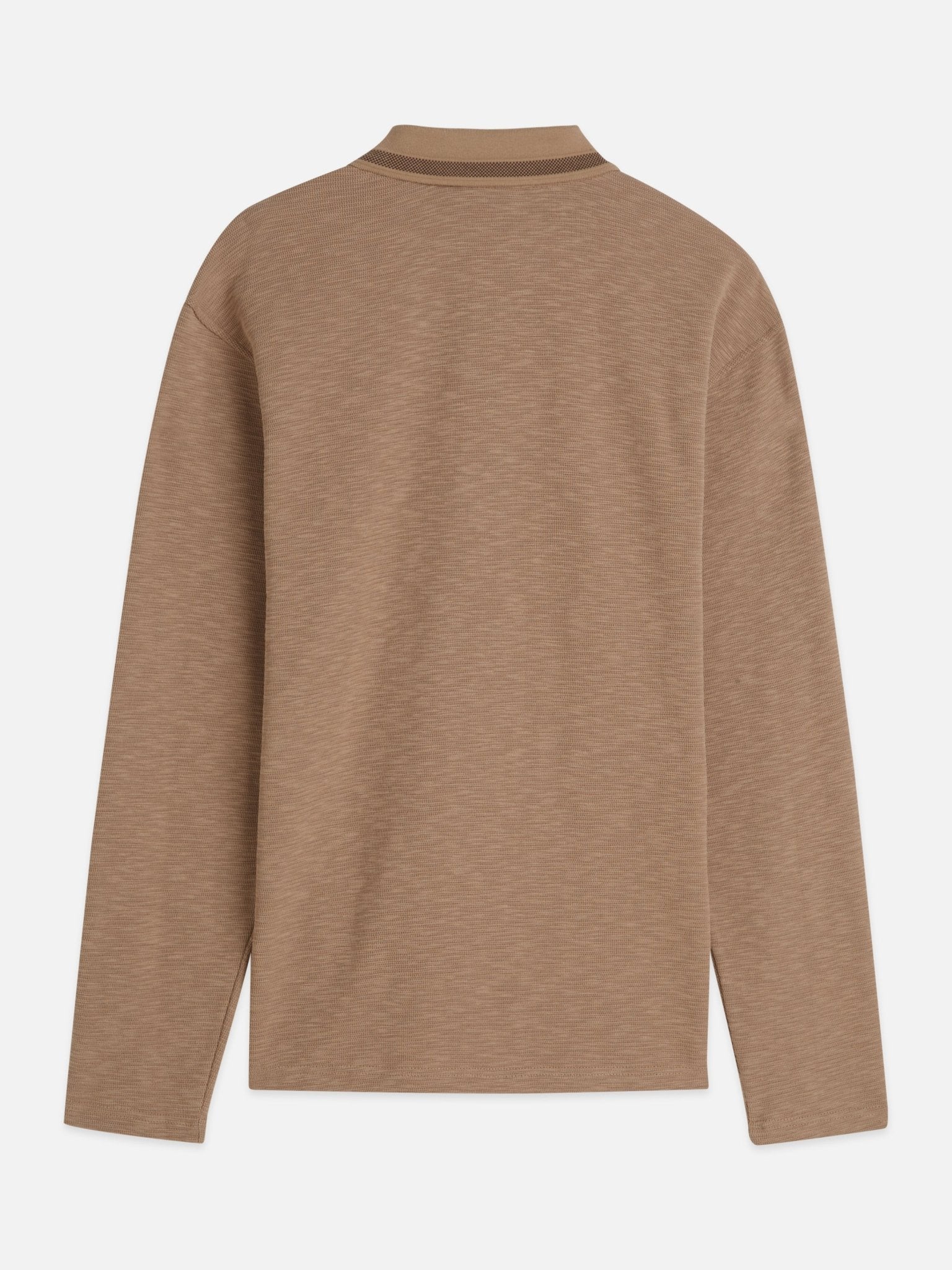 Structured Relaxed-Fit Long-Sleeved Polo - Scotch & Soda South Africa