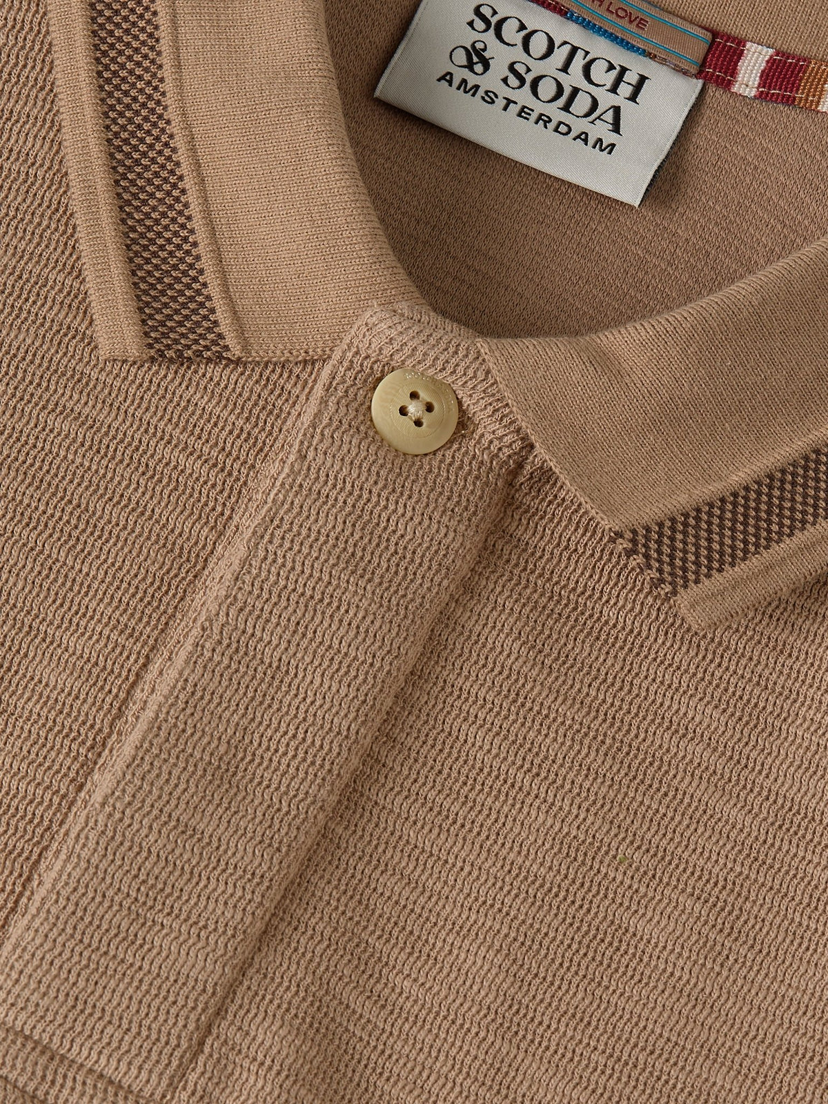Structured Relaxed-Fit Long-Sleeved Polo - Scotch & Soda South Africa