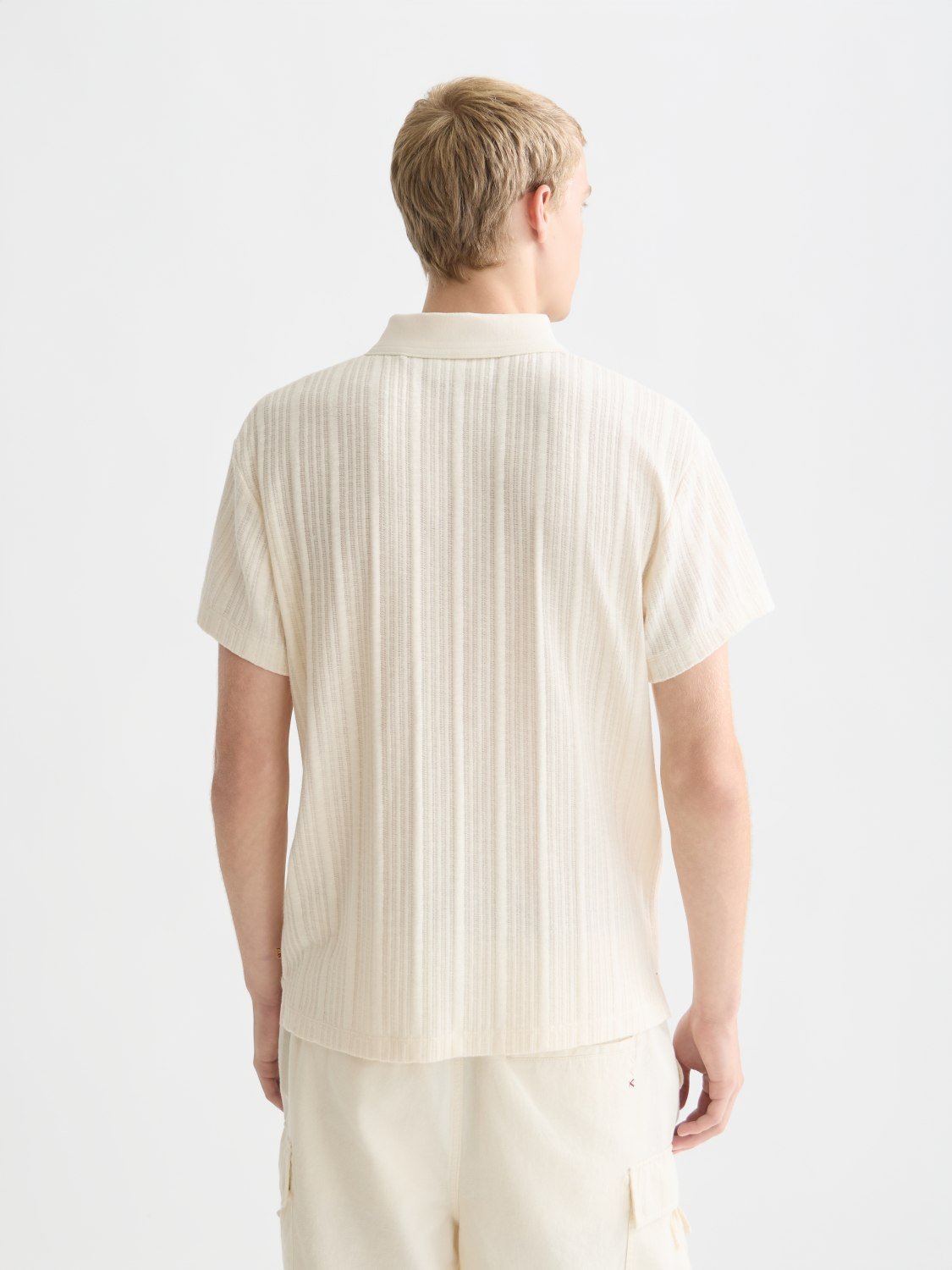 Structured Ribbed Relaxedfit Polo - Scotch & Soda South Africa