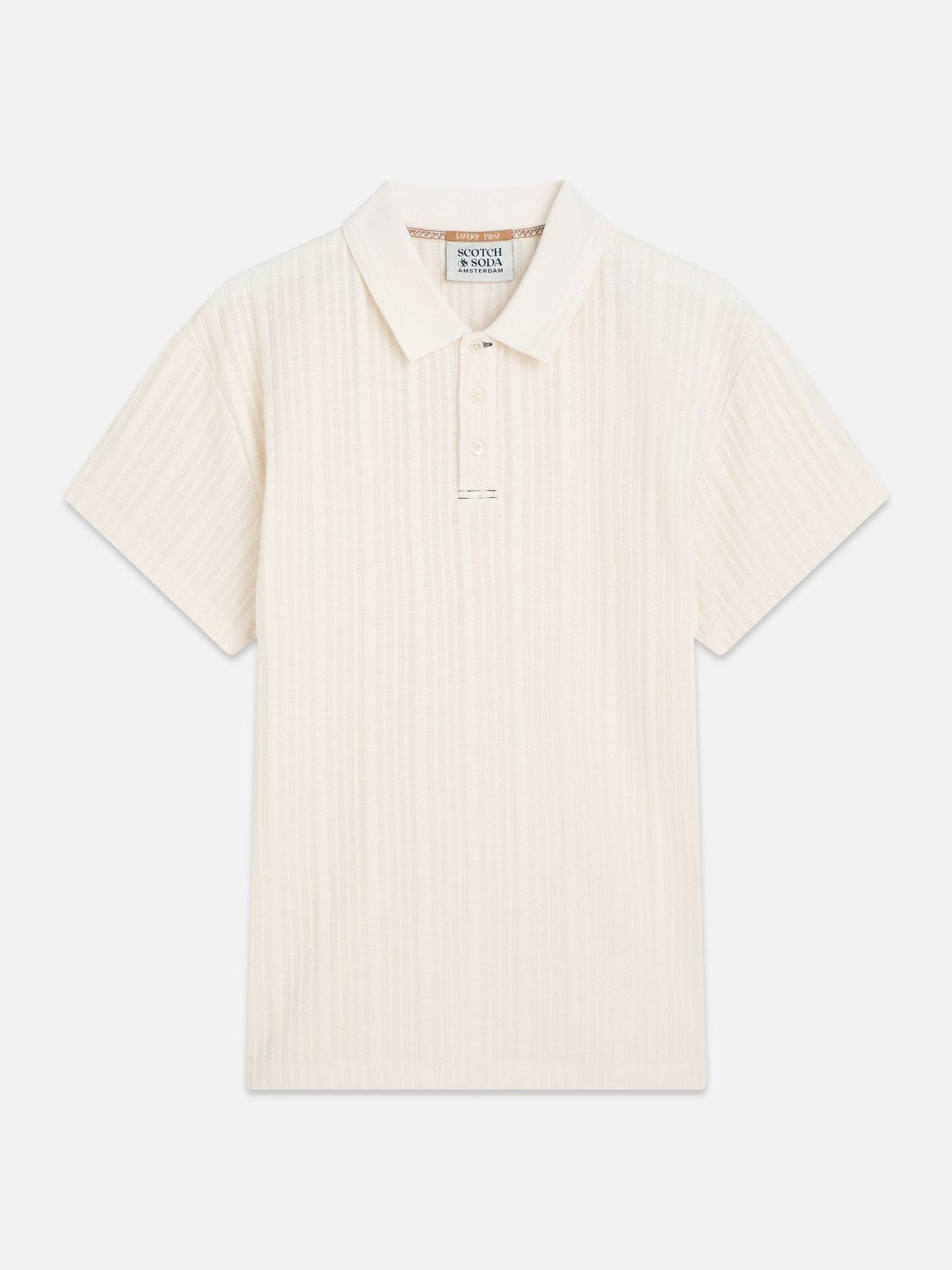 Structured Ribbed Relaxedfit Polo - Scotch & Soda South Africa
