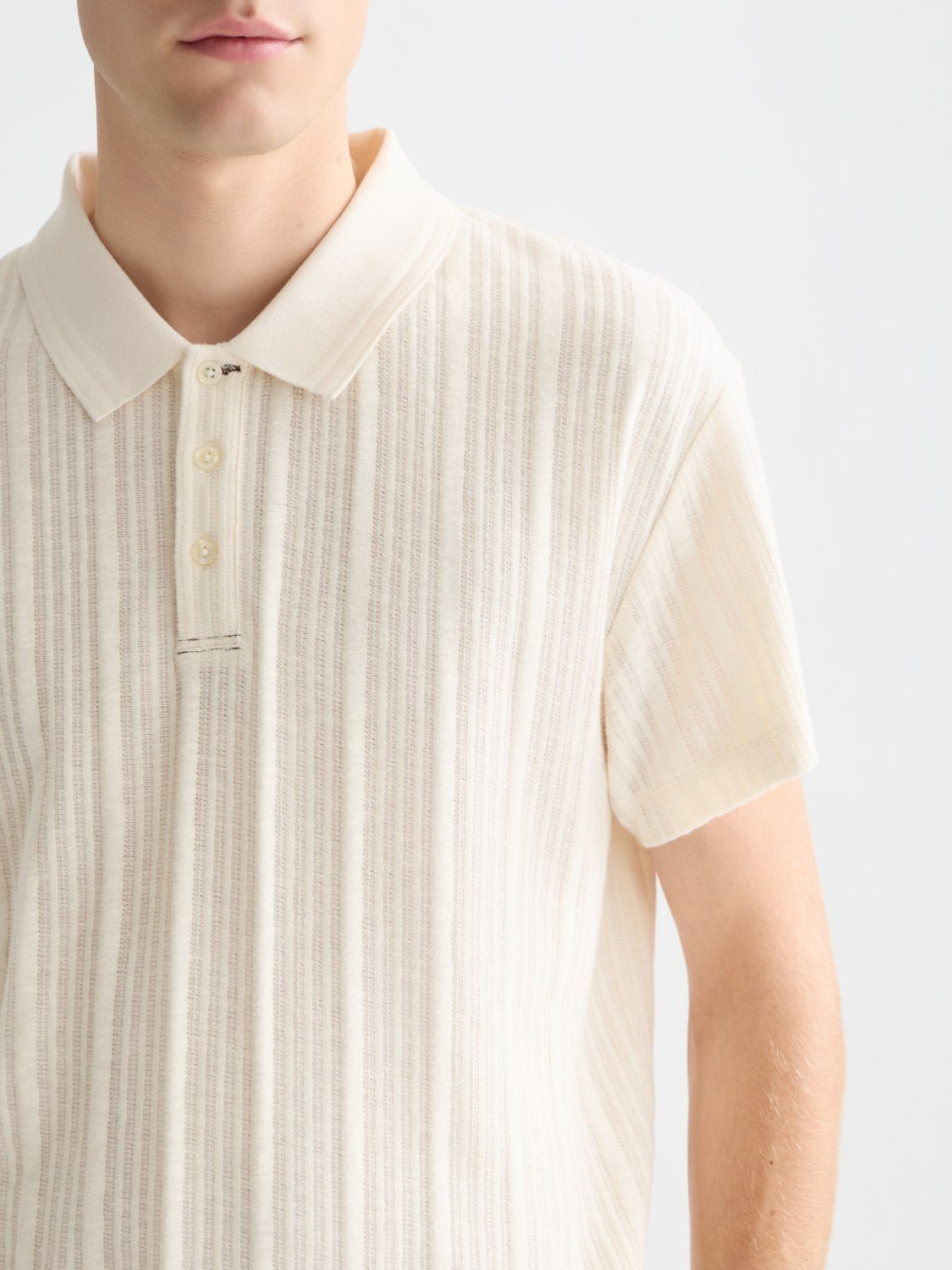 Structured Ribbed Relaxedfit Polo - Scotch & Soda South Africa