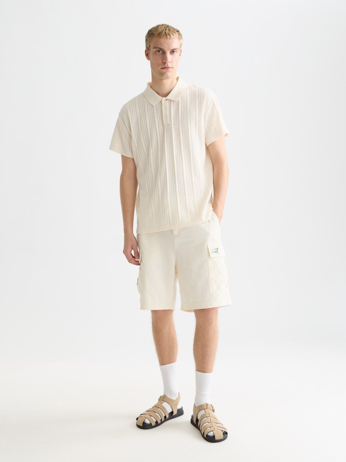 Structured Ribbed Relaxedfit Polo - Scotch & Soda South Africa