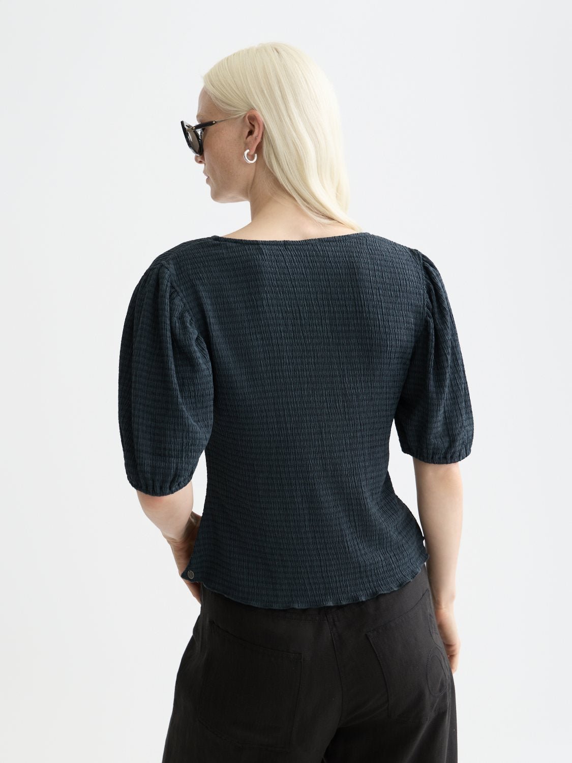 Structured V-Neck Top - Scotch & Soda South Africa