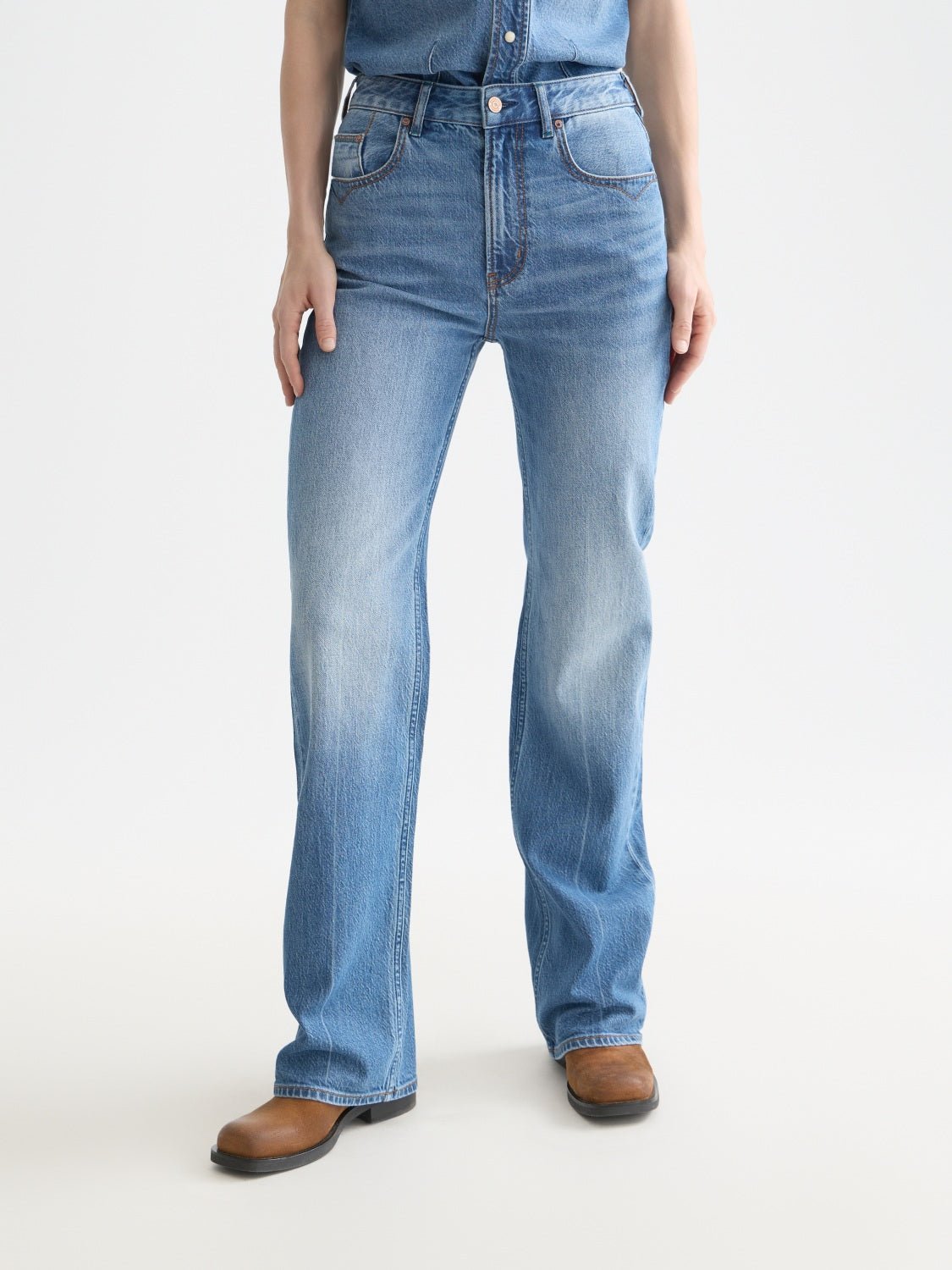 The Glow Bootcut Jeans — Texas Sun - Scotch & Soda South Africa