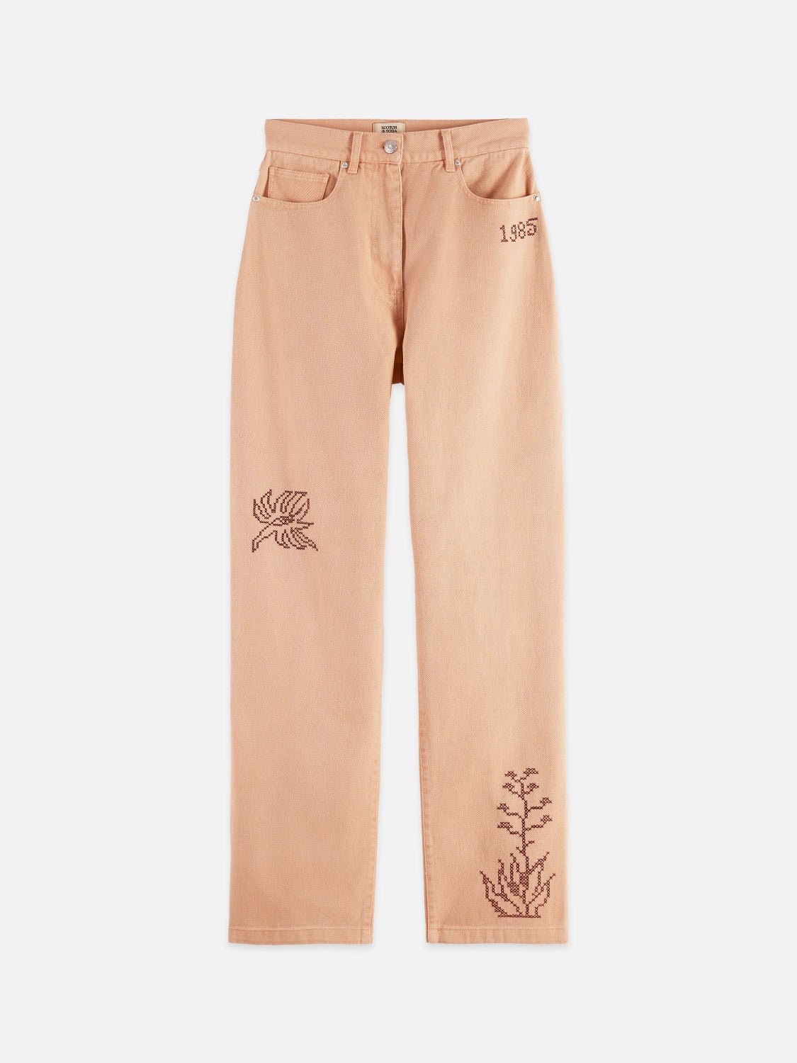 The Ripple - High Rise Straight Leg Pants - Scotch & Soda South Africa