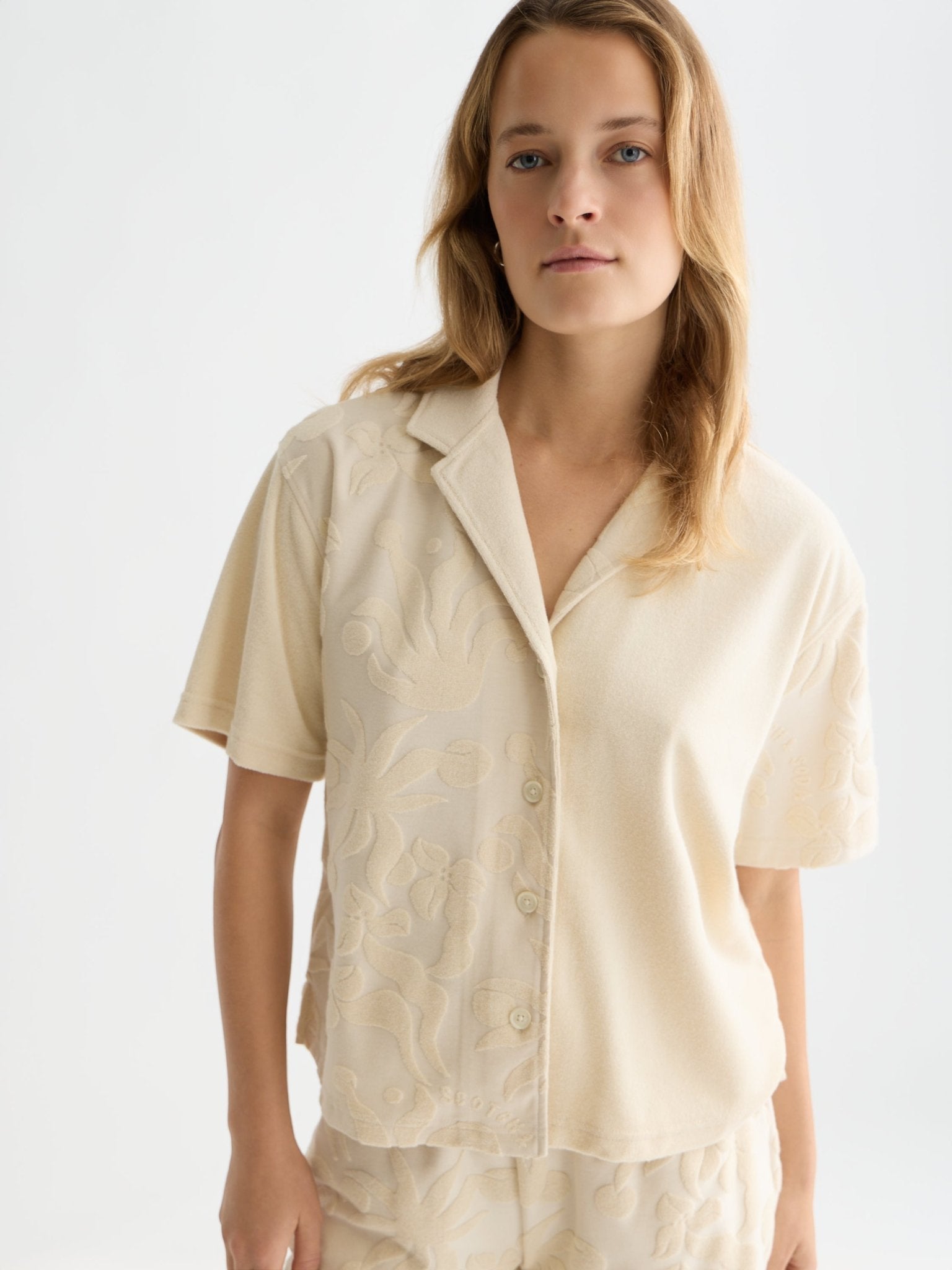 Towelling Shortsleeved Shirt - Scotch & Soda South Africa