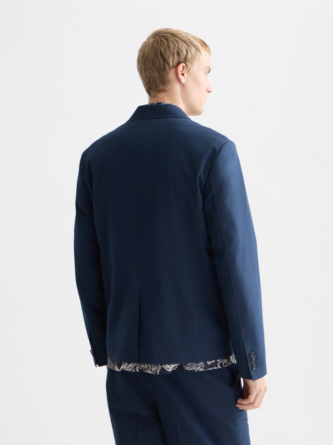 Unconstructed Cottonblend Seersucker Blazer - Scotch & Soda South Africa