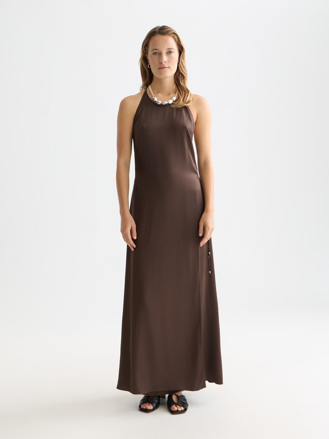 Viscose Maxi Cami Wrap Dress - Scotch & Soda South Africa